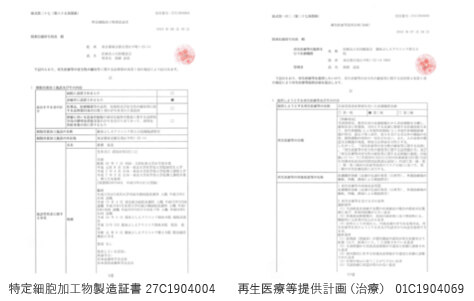 地方厚生局からの許可